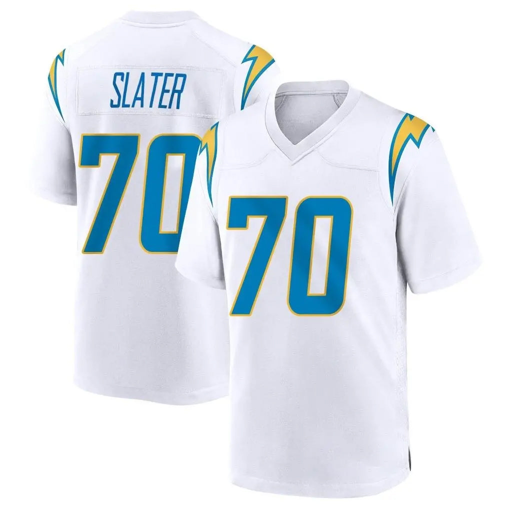 LA.Chargers #70 Rashawn Slater Player White Home Game Odoa Stitched Jerseys