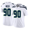 S.Seahawks #90 Jarran Reed Player White Limited Vapor F.U.S.E. Home Game Odoa Stitched Jerseys