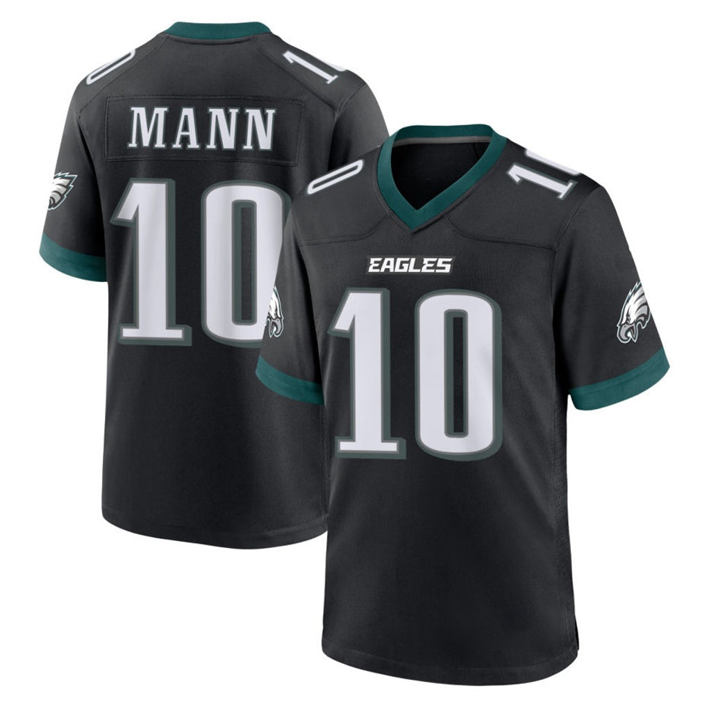 P.Eagles #10 Braden Mann Player Black Game Home Odoa Stitched Jerseys