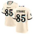 J.Jaguars #85 Brenton Strange Player Natural 2026 Rivalries Collection Game Odoa Stitched Jerseys