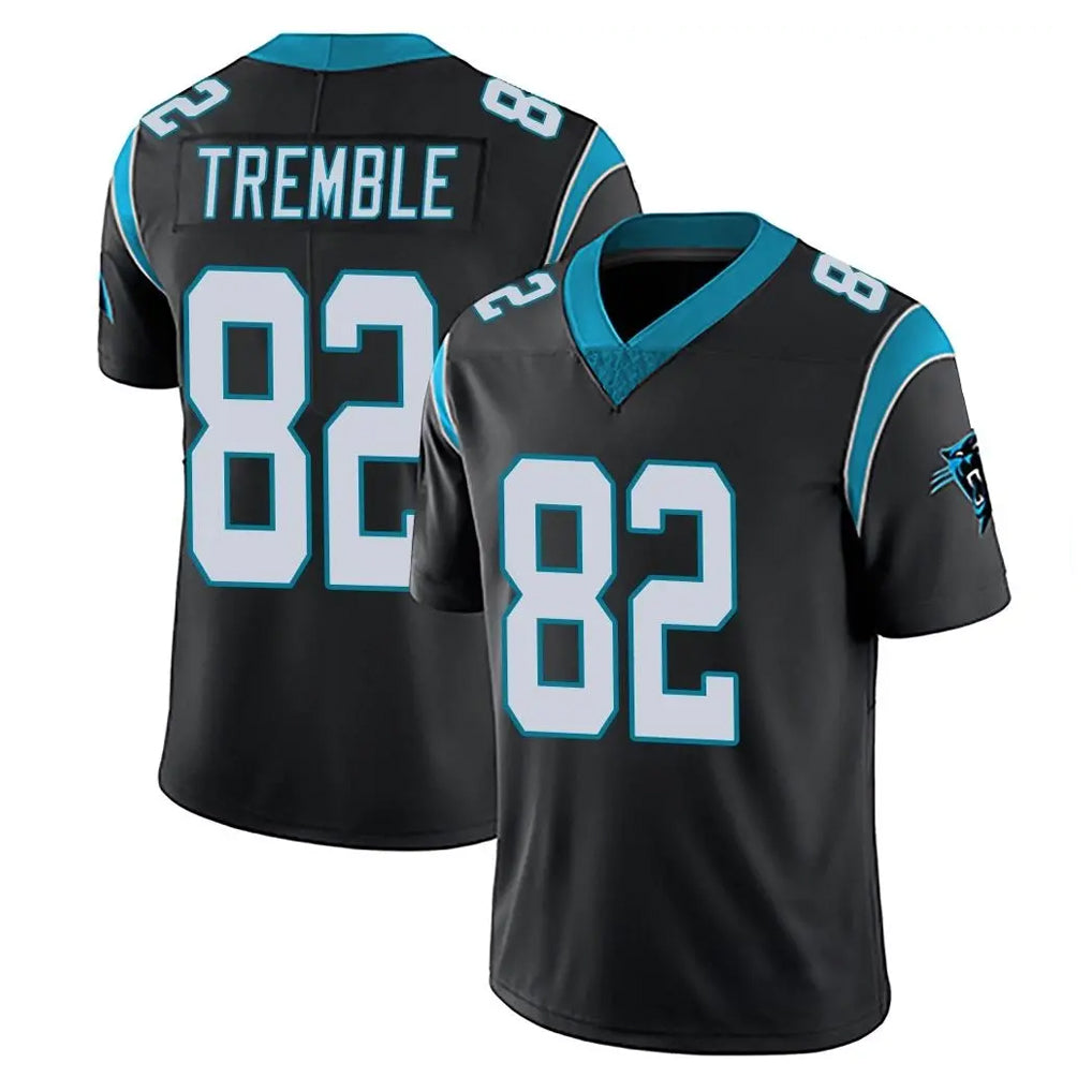 C.Panthers #82 Tommy Tremble Player Black Vapor Untouchable Limited Game Odoa Stitched Jerseys