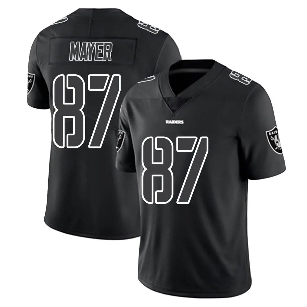 LV.Raiders #87 Michael Mayer Player Black Limited Black Impact Home Game Odoa Stitched Jerseys