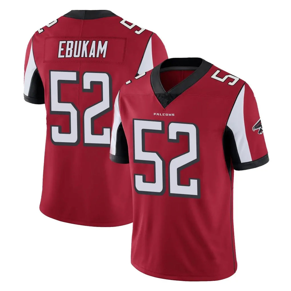 A.Falcons #52 Samson Ebukam Player Red Color Vapor Untouchable Limited Home Game Odoa Stitched Jerseys