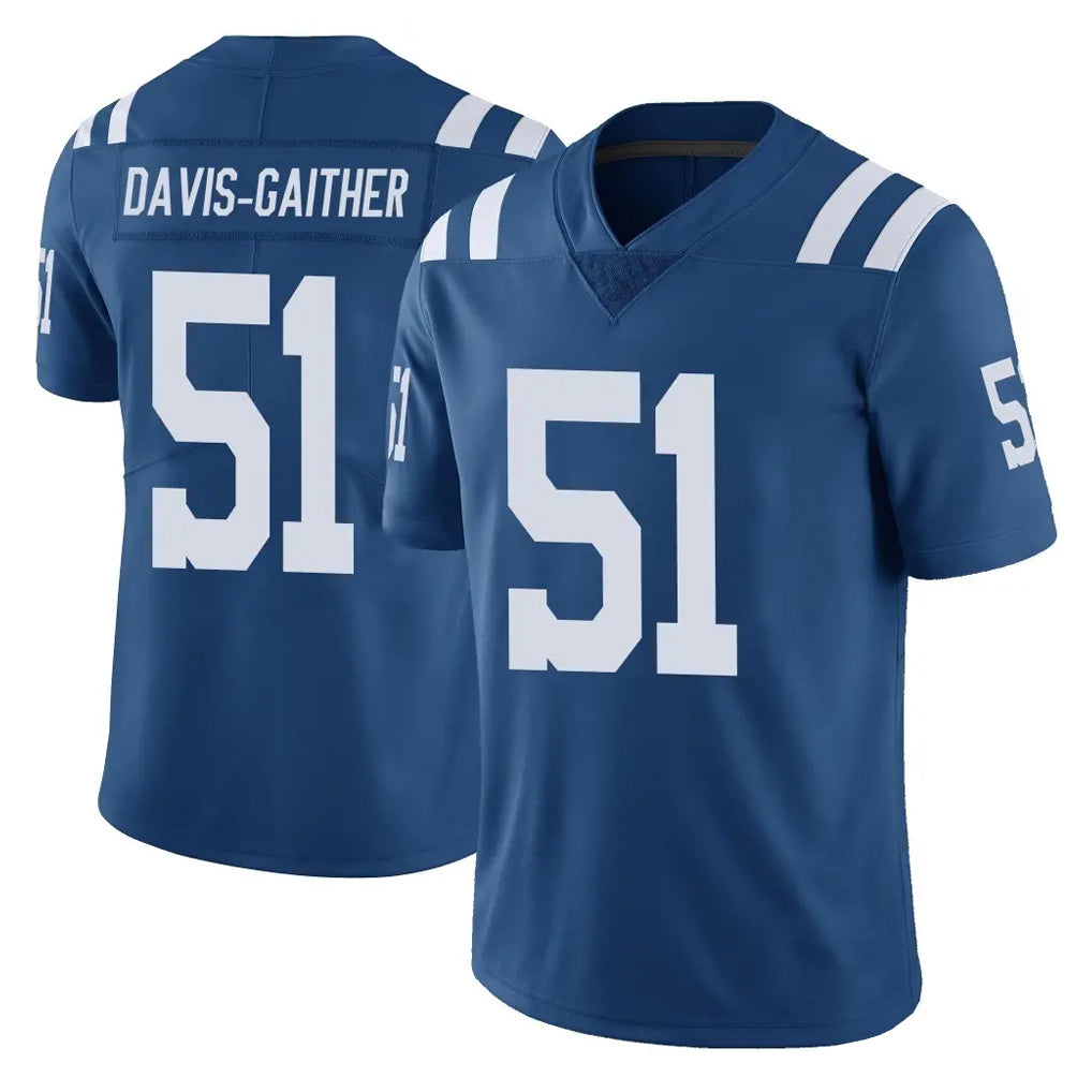 IN.Colts #51 Akeem Davis-Gaither Player Royal Limited Vapor Untouchable Home Game Odoa Stitched Jerseys