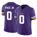 M.Vikings #0 Ivan Pace Jr. Player Purple Limited Vapor F.U.S.E. Home Game Odoa Stitched Jerseys