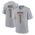 W.Commanders #1 Rachaad White Player Gray Atmosphere Fashion Home Game Odoa Stitched Jerseys