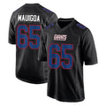 NY.Giants #65 Francis Mauigoa Player Carbon Fashion Limited Home Game Odoa Stitched Jerseys