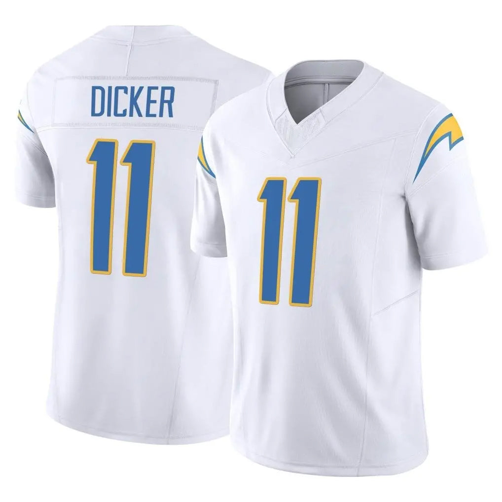 LA.Chargers #11 Cameron Dicker Player White Limited Vapor F.U.S.E. Home Game Odoa Stitched Jerseys