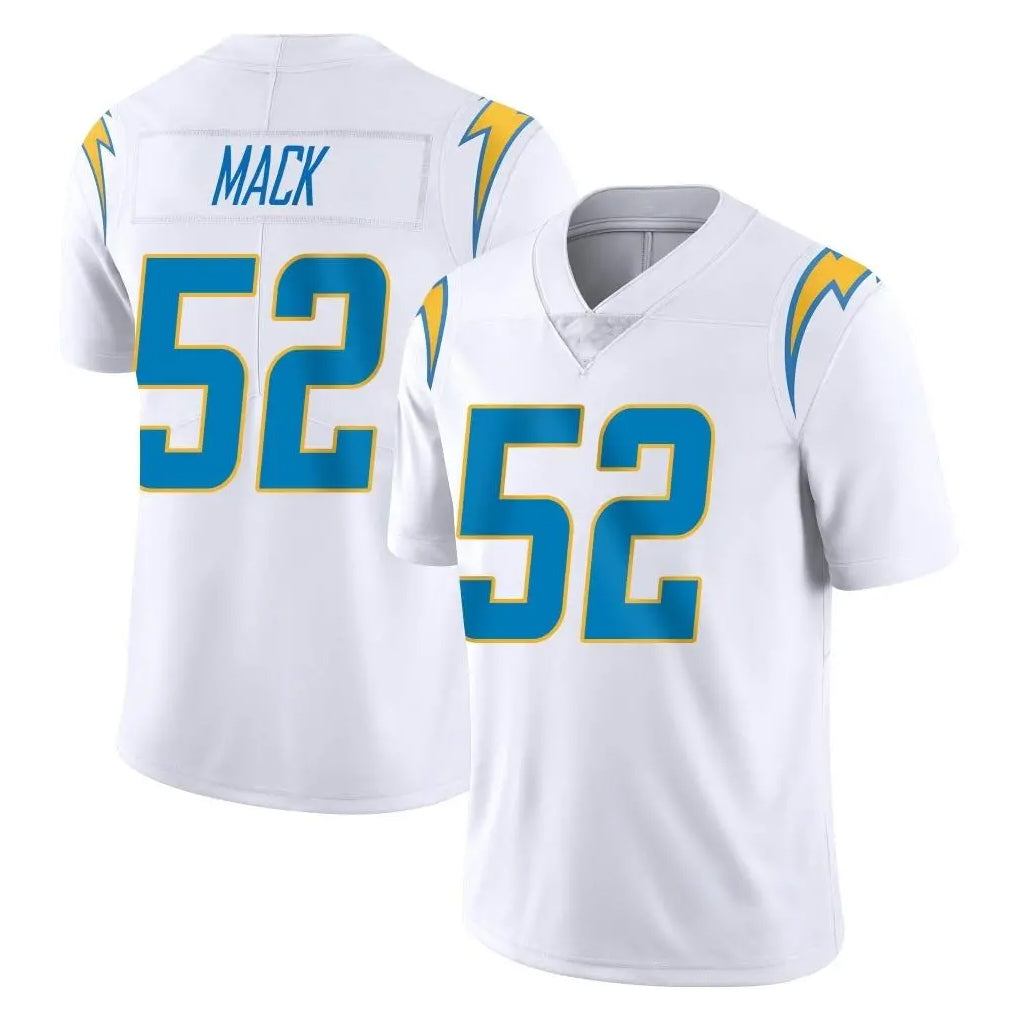LA.Chargers #52 Khalil Mack Player White Limited Vapor Untouchable Home Game Odoa Stitched Jerseys