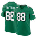 P.Eagles #88 Dallas Goedert Player Green Kelly Alternate Home Game Odoa Stitched Jerseys