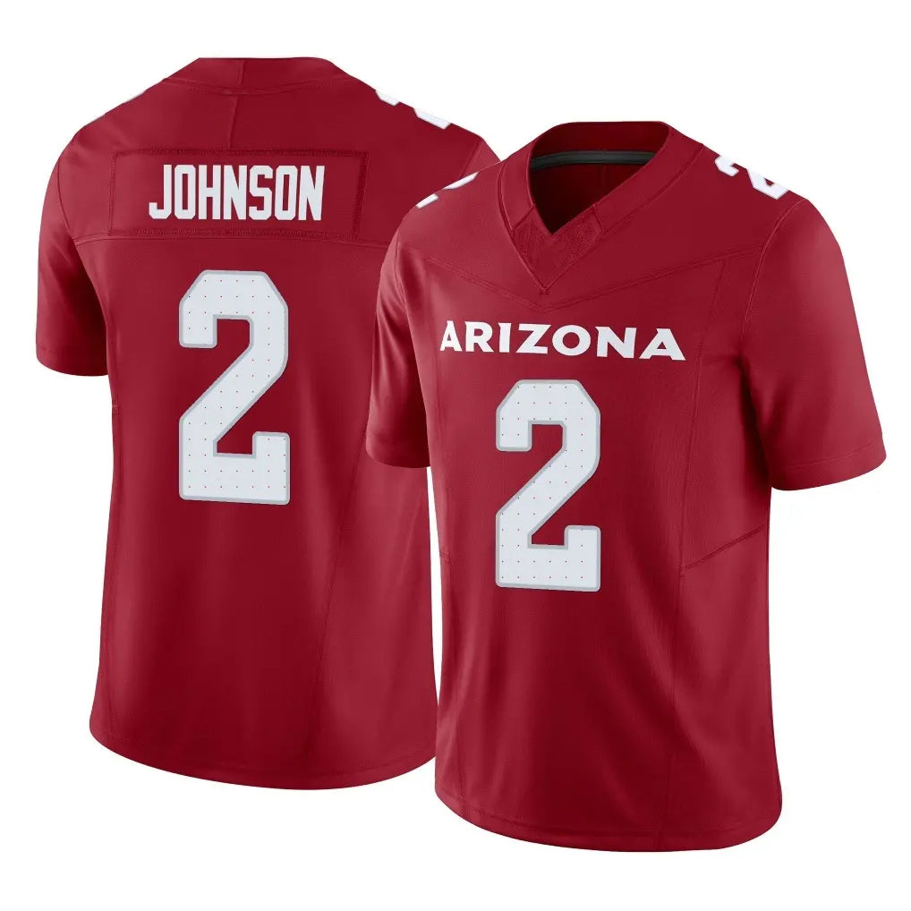 A.Cardinals #2 Will Johnson Player Cardinal Vapor F.U.S.E. Limited Home Game Odoa Stitched Jerseys