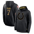 IN.Colts #7 Charvarius Ward Sr. Player Black Salute to Service Hoodies Limited Game Odoa Stitched Jerseys