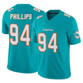 M.Dolphins #94 Jordan Phillips Player Aqua Limited Vapor F.U.S.E. Home Game Odoa Stitched Jerseys