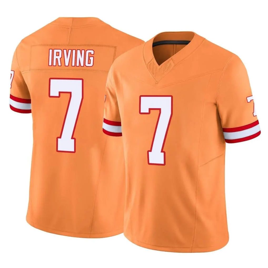 TB.Buccaneers #7 Bucky Irving Player Orange Limited Vapor F.U.S.E. Home Game Odoa Stitched Jerseys