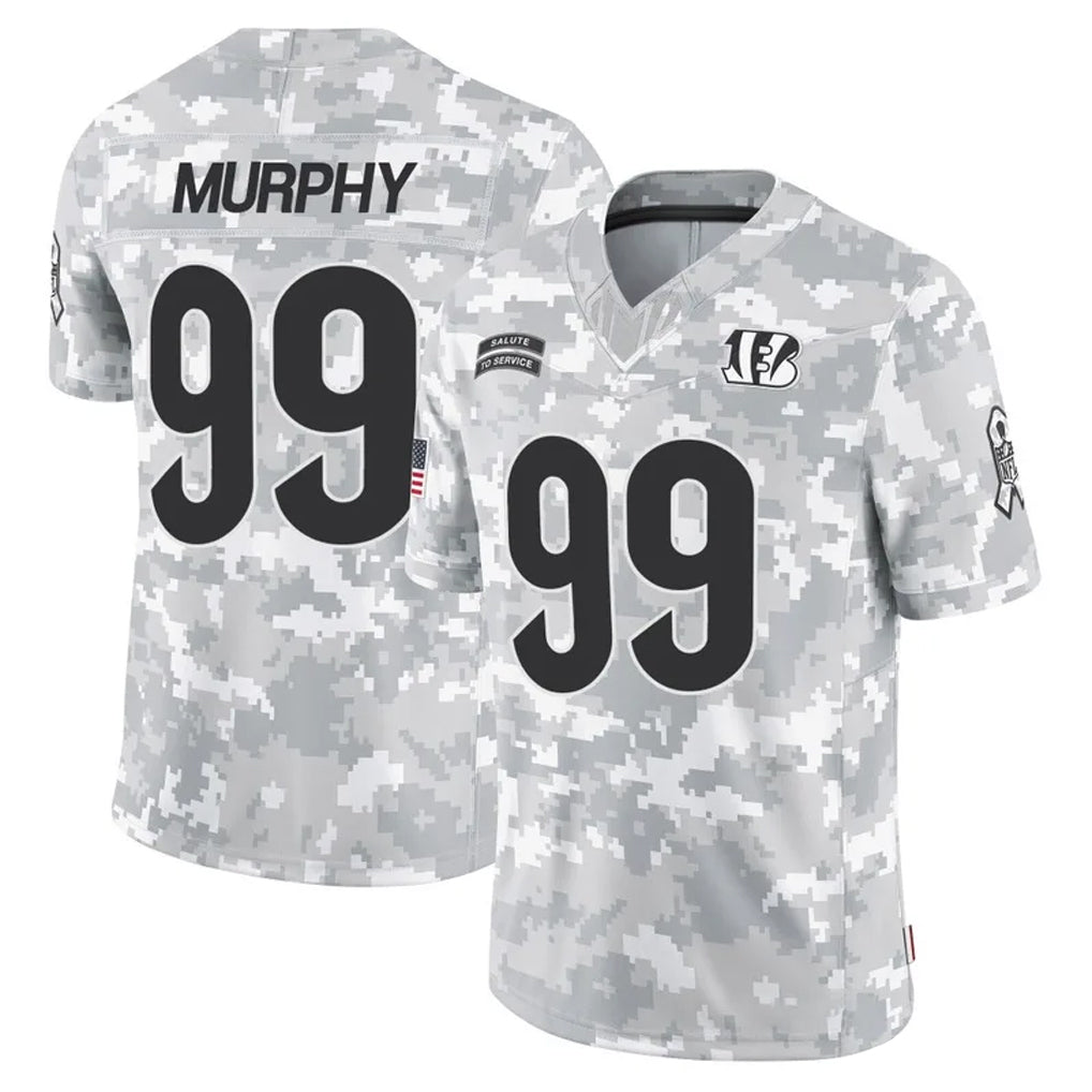 C.Bengals #99 Myles Murphy Player Arctic Camo Salute to Service Limited Odoa Stitched Jerseys