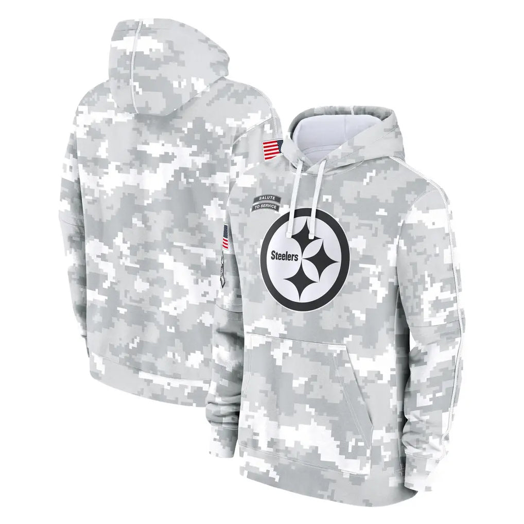 P.Steelers ## Steelers Blank Player Arctic Camo Limited Salute to Service Pullover Hoodies Game Odoa Stitched Jerseys