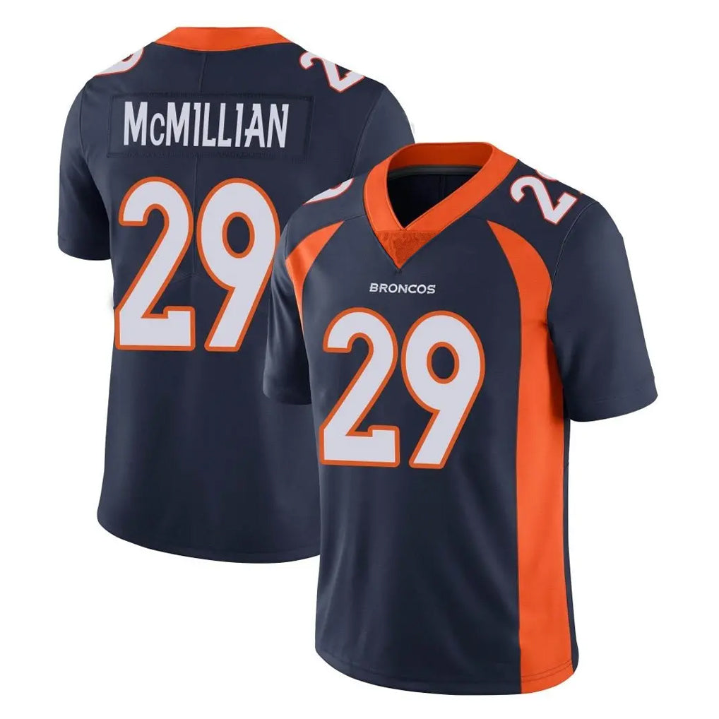 D.Broncos #29 Ja'Quan McMillian Player Navy Vapor Untouchable Limited Game Odoa Stitched Jerseys