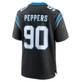 C.Panthers #90 Julius Peppers Player Black Home Game Odoa Stitched Jerseys