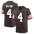 C.Browns #4 Deshaun Watson Player Brown Home Game Odoa Stitched Jerseys