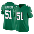 P.Eagles #51 Cam Jurgens Player Green Kelly Alternate Vapor F.U.S.E. Home Game Odoa Stitched Jerseys