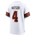 Odoa C.Browns #4 Deshaun Watson White Alternate Game Jersey