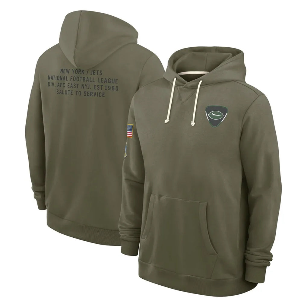 NY.Jets ## Jets Blank Player Olive Salute to Service Pullover Hoodies Limited Odoa Stitched Jerseys