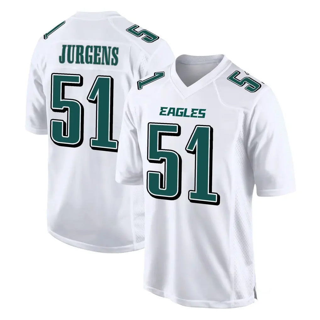 P.Eagles #51 Cam Jurgens Player White Tundra Fashion Home Game Odoa Stitched Jerseys