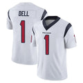 H.Texans #1 Tank Dell Player White Limited Vapor Untouchable Home Game Odoa Stitched Jerseys