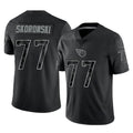 T.Titans #77 Peter Skoronski Player Black Limited Reflective Home Game Odoa Stitched Jerseys