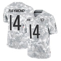 C.Bears #14 Kalif Raymond Player Arctic Camo Salute to Service Limited Odoa Stitched Jerseys