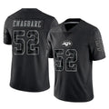 NY.Jets #52 Kingsley Enagbare Player Stealth Black Limited Reflective Home Game Odoa Stitched Jerseys