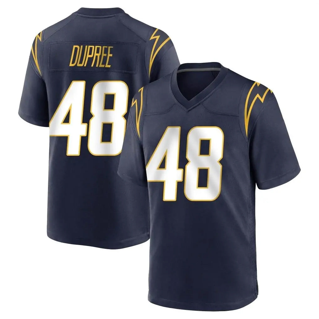 LA.Chargers #48 Bud Dupree Player Navy Home Game Odoa Stitched Jerseys