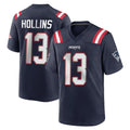 NE.Patriots #13 Mack Hollins Player Navy Home Game Odoa Stitched Jerseys