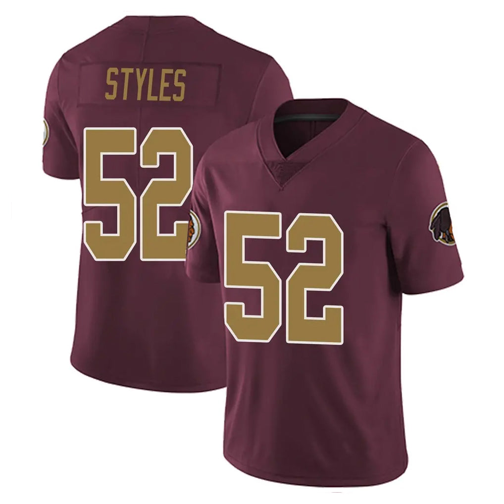 W.Commanders #52 Sonny Styles Player Burgundy Alternate Vapor Untouchable Home Game Odoa Stitched Jerseys