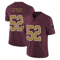 W.Commanders #52 Sonny Styles Player Burgundy Alternate Vapor Untouchable Home Game Odoa Stitched Jerseys