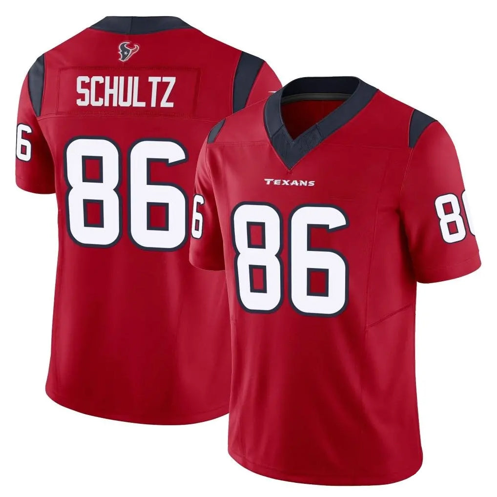 H.Texans #86 Dalton Schultz Player Red Limited Vapor F.U.S.E. Home Game Odoa Stitched Jerseys