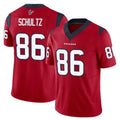 H.Texans #86 Dalton Schultz Player Red Limited Vapor F.U.S.E. Home Game Odoa Stitched Jerseys