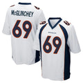 D.Broncos #69 Mike McGlinchey Player White Game Odoa Stitched Jerseys