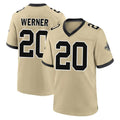 NO.Saints #20 Pete Werner Player Gold Home Game Odoa Stitched Jerseys