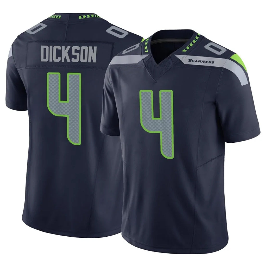 S.Seahawks #4 Michael Dickson Player Navy Limited Vapor F.U.S.E. Home Game Odoa Stitched Jerseys