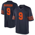 C.Bears #9 Jim McMahon Player Navy Blue Alternate Game Odoa Stitched Jerseys