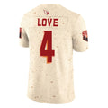 A.Cardinals #4 Jeremiyah Love Player Cream Rivalries Collection Vapor Limited Home Game Odoa Stitched Jerseys