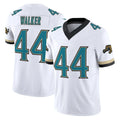 J.Jaguars #44 Travon Walker Player White Prowler Throwback Vapor F.U.S.E. Limited Home Game Odoa Stitched Jerseys