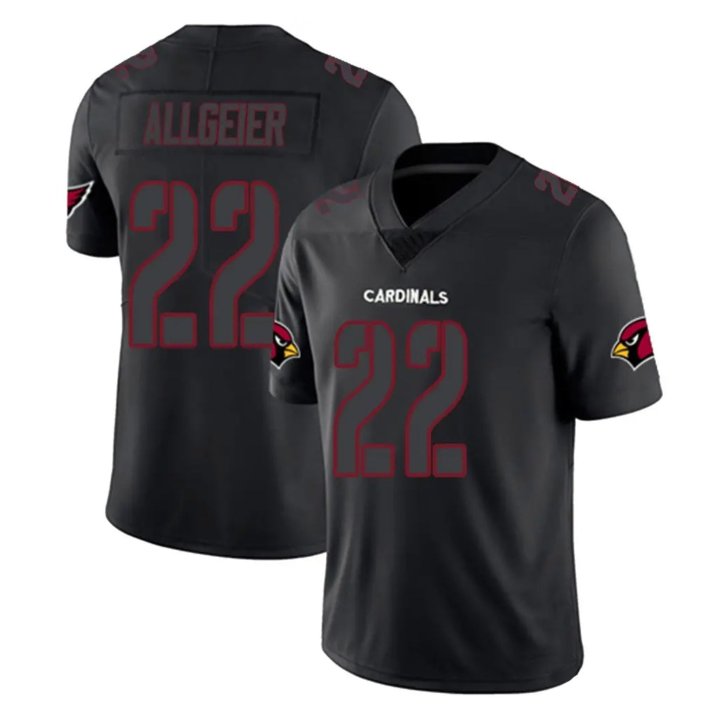 A.Cardinals #22 Tyler Allgeier Player Black Impact Limited Home Game Odoa Stitched Jerseys