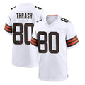 C.Browns #80 Jamari Thrash Player White Home Game Odoa Stitched Jerseys