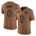 D.Broncos #0 Jonathon Cooper Player Brown Salute To Service Limited Odoa Stitched Jerseys