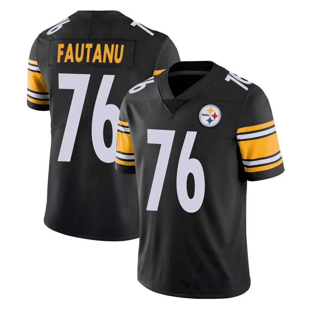 P.Steelers #76 Troy Fautanu Player Black Limited Vapor Untouchable Home Game Odoa Stitched Jerseys