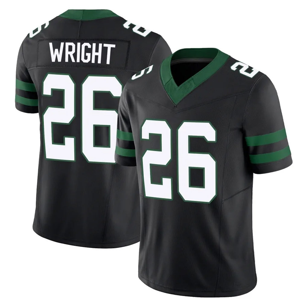 NY.Jets #26 Nahshon Wright Player Black Limited Legacy Vapor F.U.S.E. Home Game Odoa Stitched Jerseys