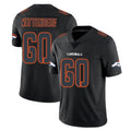 D.Broncos #60 Luke Wattenberg Player Black Impact Limited Game Odoa Stitched Jerseys