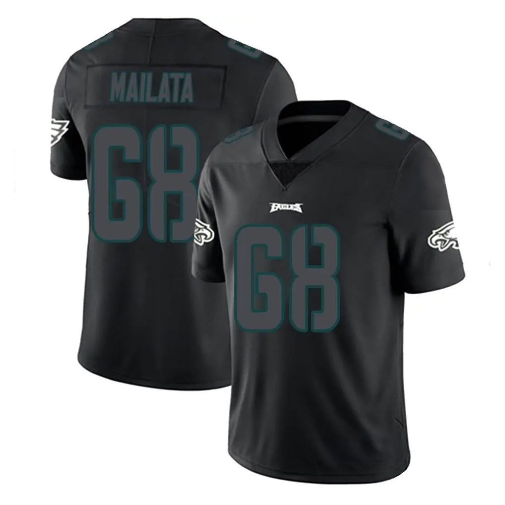 P.Eagles #68 Jordan Mailata Player Limited Black Impact Home Game Odoa Stitched Jerseys